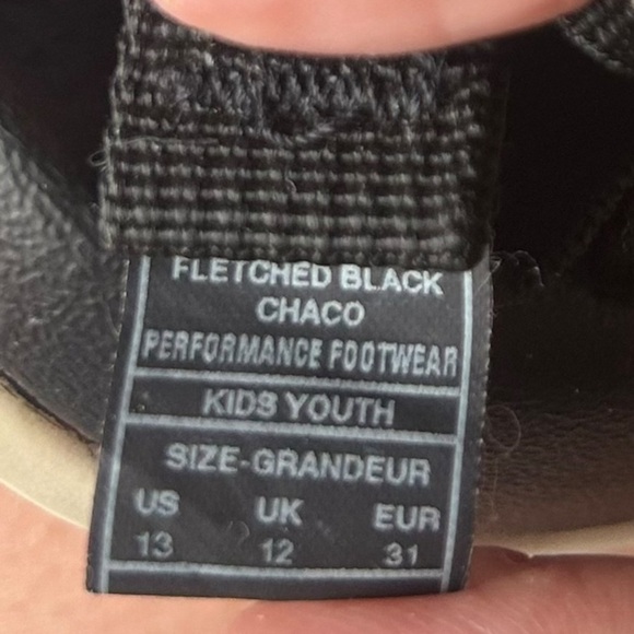 CHACO SANDALS GIRLS SIZE 13 ZX/1 ECOTREAD WHITE GRAY SANDALS - Picture 6 of 7